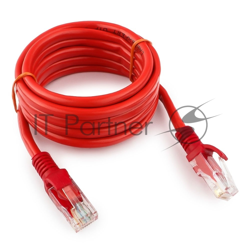 Патч-корд UTP Cablexpert cat.5e, 2м, литой, многожильный, красный