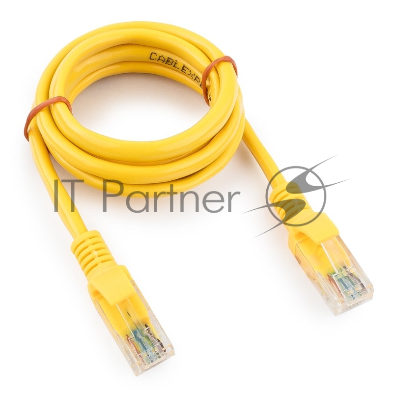 Патч-корд UTP Cablexpert cat.5e, 1м, литой, многожильный, желтый