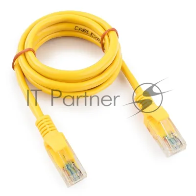 Патч-корд UTP Cablexpert cat.5e, 1м, литой, многожильный, желтый