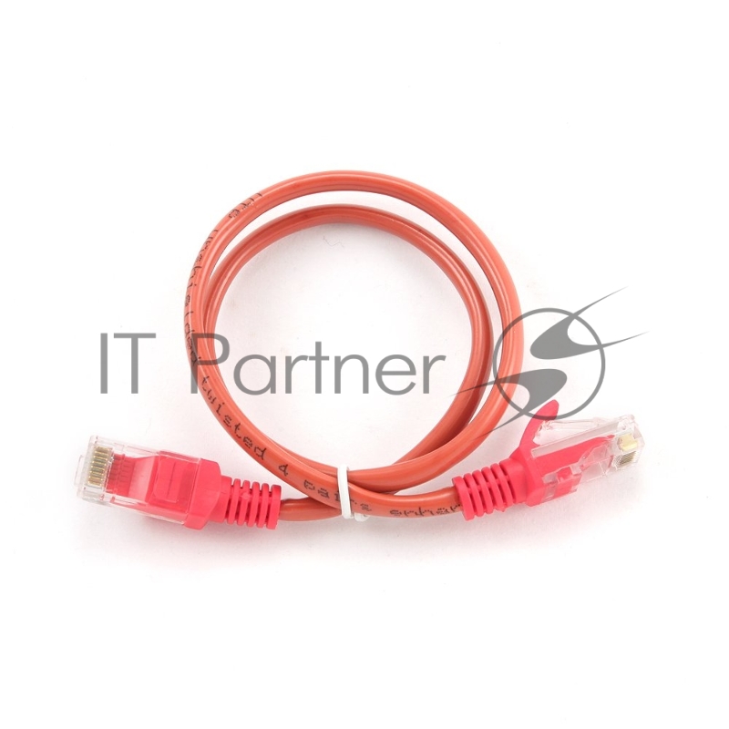 Патч-корд UTP Cablexpert cat.5e, 0.5м, литой, многожильный, красный