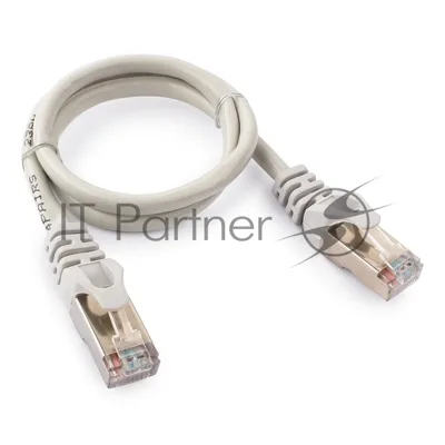 Патч-корд FTP Cablexpert cat.5e, 0.5м, литой, многожильный серый
