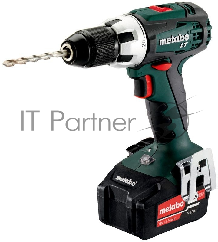 Дрель-шуруповерт Metabo BS 18 LT, 18 В, 4 Ач, 60 Нм, бесщеточный