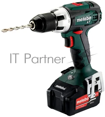 Дрель-шуруповерт Metabo BS 18 LT, 18 В, 4 Ач, 60 Нм, бесщеточный