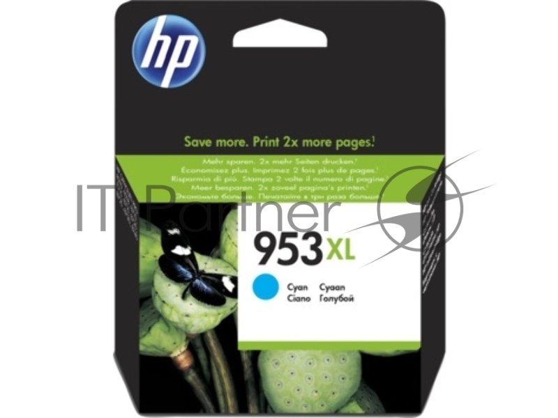 Картридж струйный HP 953XL F6U16AE голубой для HP OJP 8710/8715/8720/8730/8210/8725 (1600стр.)