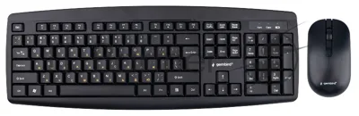 Комплект клавиатура+мышь Gembird KBS-8000 беспроводной, USB, 1600 DPI, чёрный