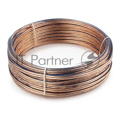 Акустический кабель Cablexpert CC-TC2x1,5-15M, прозрачный,  15 м, бухта