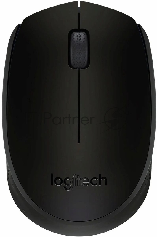 Мышь беспроводная Logitech B170 черный, 1000 dpi, радиоканал, USB, кнопки - 3