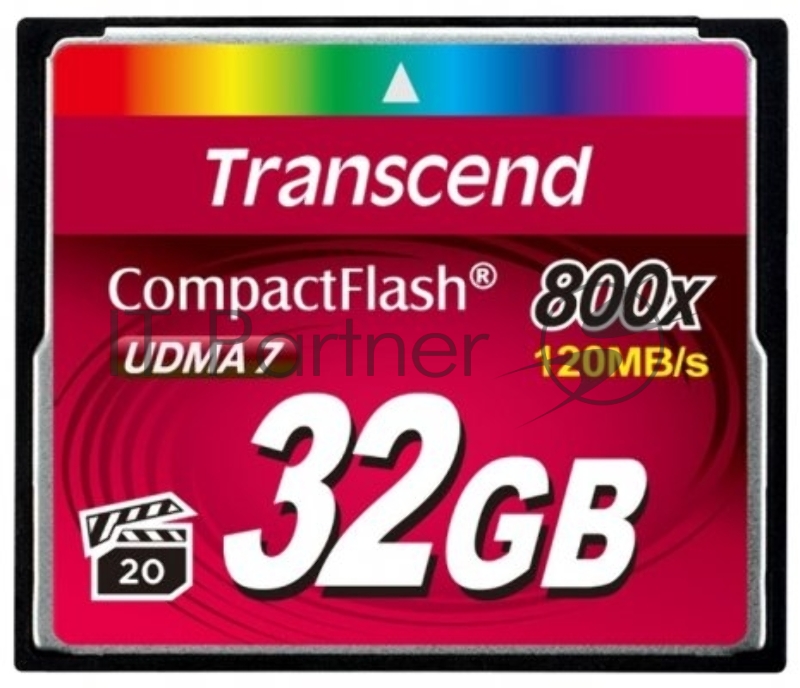 Флеш карта CF 32Gb Transcend, 800X
