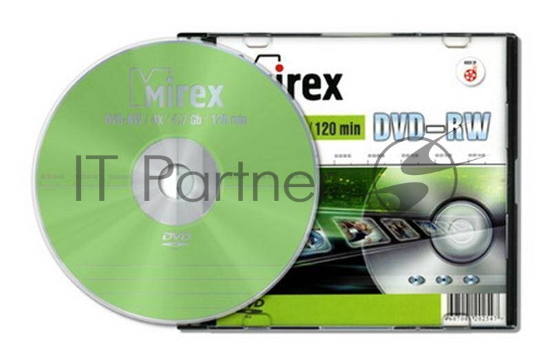 Диск DVD-RW Mirex 4.7 Gb, 4x, Slim Case (1), (1/50)