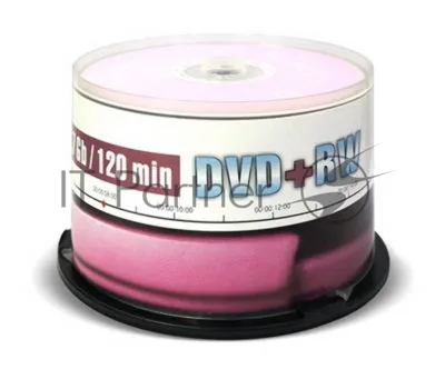 Диск DVD+RW Mirex 4.7 Gb, 4x, Cake Box (50), (50/300)
