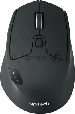 Мышь беспроводная Logitech M720 Triathlon черный, 1000 dpi, радиоканал, Bluetooth, USB, кнопки - 8
