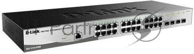 Коммутатор D-Link DGS-1210-28/ME/B1A PROJ Управляемый коммутатор 2 уровня с 24 портами 10/100/1000Base-T и 4 портами 1000Base-X SFP