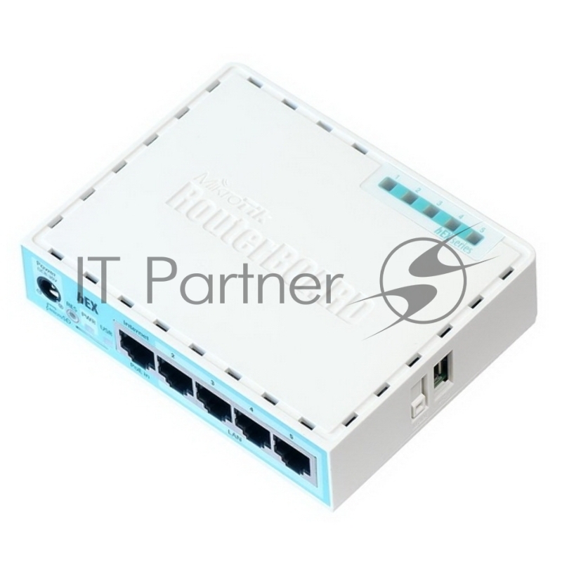 Роутер MikroTik RB750Gr3 hEX (RouterOS L4) with power supply and case 5 port 10/100/1000 гигабитный высокопроизводительный Ethernet