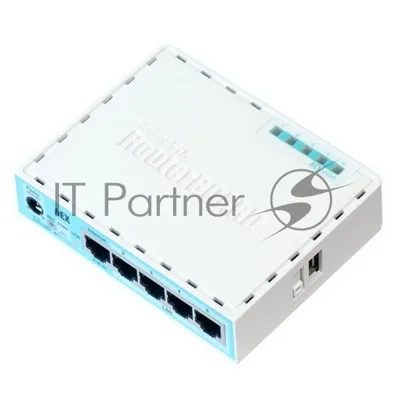 Роутер MikroTik RB750Gr3 hEX (RouterOS L4) with power supply and case 5 port 10/100/1000 гигабитный высокопроизводительный Ethernet