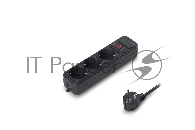 Сетевой фильтр ExeGate EX221176RUS SP-3-1.8B (3 розетки, 1.8м, евровилка, черный)