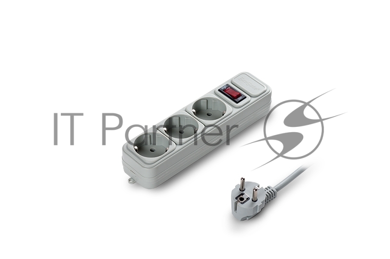 Сетевой фильтр ExeGate EX221183RUS SP-3-5G (3 розетки, 5 м, евровилка, серый)