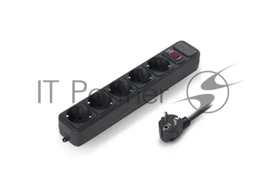 Сетевой фильтр ExeGate EX221185RUS SP-5-3B (5 розеток, 3 м, евровилка, черный)