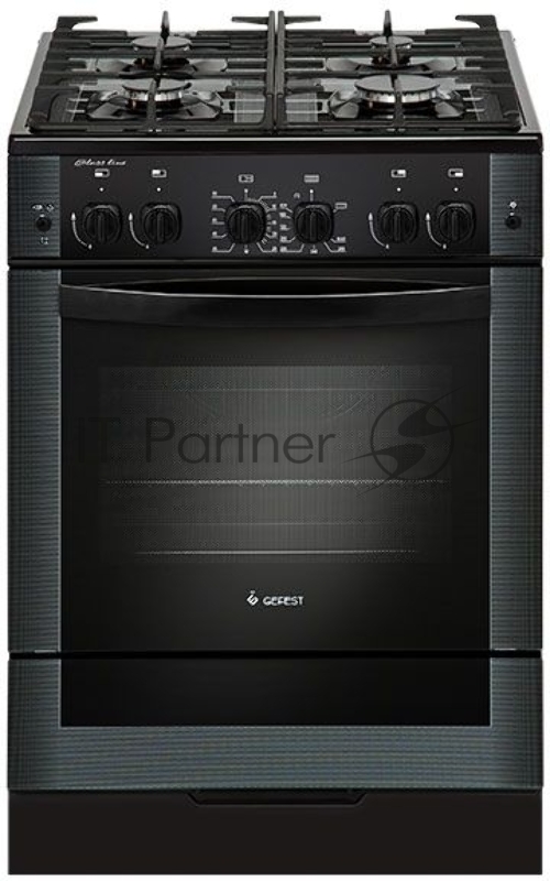 Плита газовая Gefest ПГ 6500-02 0115 черный, конфорок 4 шт, духовка 52 л, 60 см x 85 см x 60 см