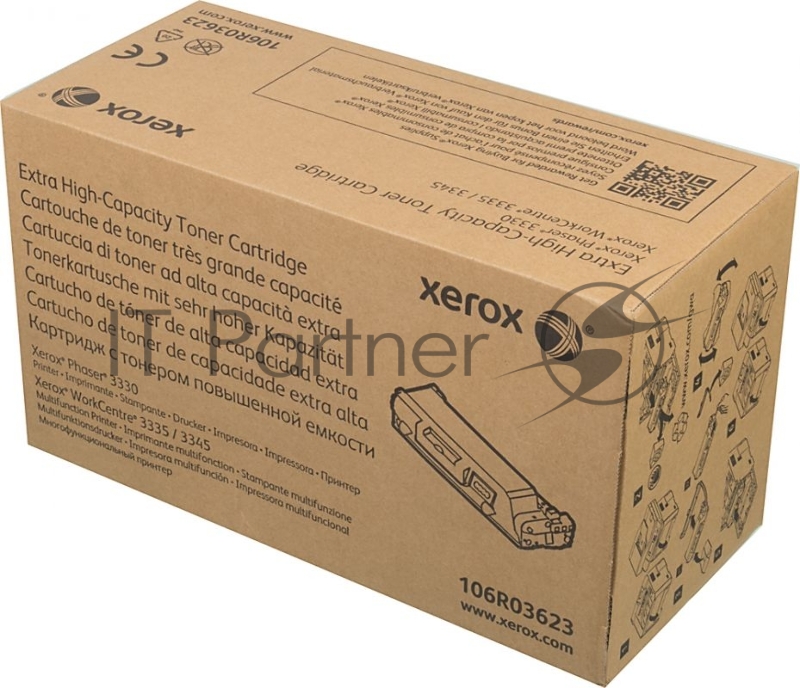 Картридж лазерный Xerox 106R03623 черный для Xerox WC 3330/3335/3345 MFP 15000 стр.(Channels)