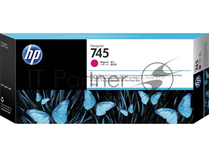 Картридж HP 745 300мл пурпурный Ink Cartridge