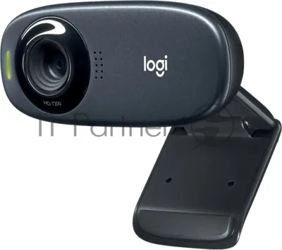 Веб-камера Logitech C310 HD 1280x720, 30 кадр/с, USB Type-A, микрофон (шумоподавление), автоосвещение, универсальное крепление