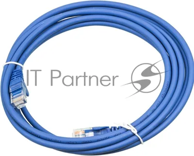 Кабель Патч-корд Lanmaster UTP LAN-PC45/U5E-3.0-BL вилка RJ-45-вилка RJ-45 кат.5е 3м синий LSZH (уп.:1шт)