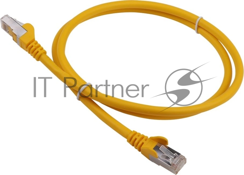 Кабель Патч-корд LANMASTER FTP LAN-PC45/S6A-1.0-YL вилка RJ-45-вилка RJ-45 Cat.6А 1м желтый LSZH (уп.:1шт)