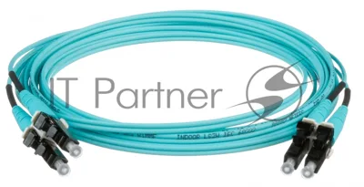 Патч-корд Panduit FX2ELLNLNSNM003 2x50/125 OM3 LC дуплекс-LC дуплекс 3м LSZH аквамарин