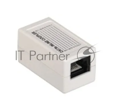 Проходной адаптер ITK кат.5E UTP, тип RJ45-RJ45 (8P8C), белый