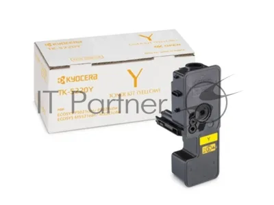 Картридж лазерный Kyocera TK-5220Y (1T02R9ANL1) желтый для P5021cdn/cdw, P5026cdn/cdw, M5521cdn/cdw, 1200 стр.
