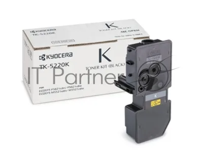 Картридж лазерный Kyocera TK-5220K (1T02R90NL1) черный для P5021cdn/cdw, P5026cdn/cdw, M5521cdn/cdw, 1200 стр.