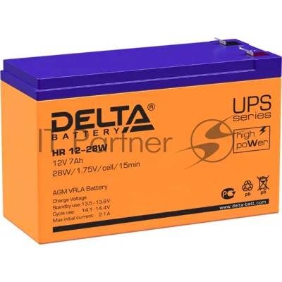 Батарея для ИБП Delta HR 12-28 W (12V, 7Ah)