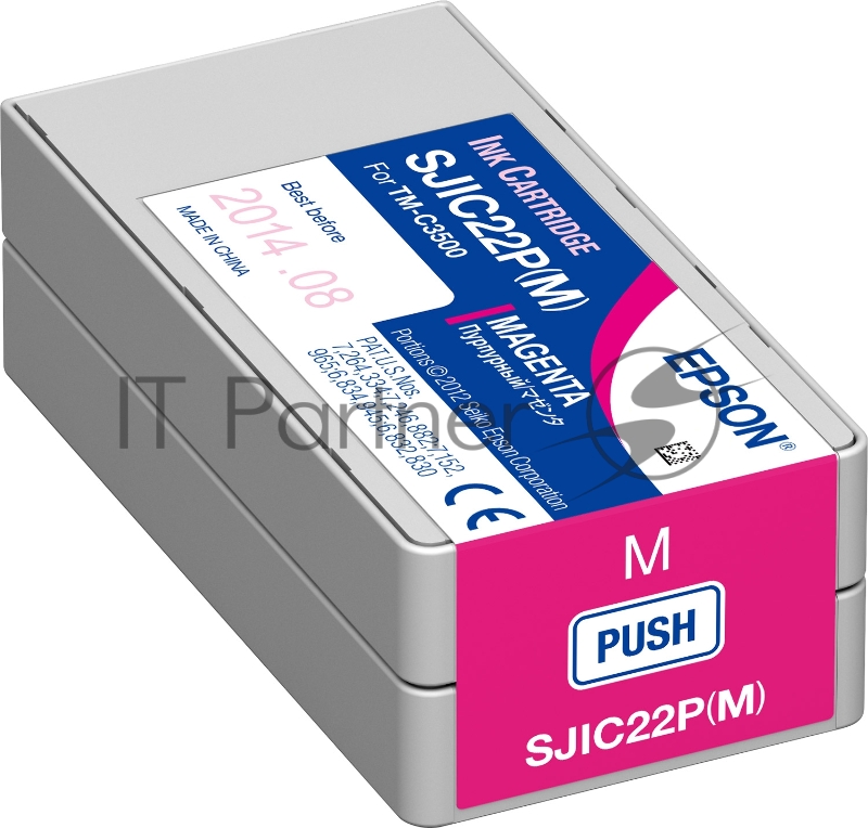 Картридж струйный SJIC22P(M): INK CARTRIDGE FOR TM-C3500 пурпурный