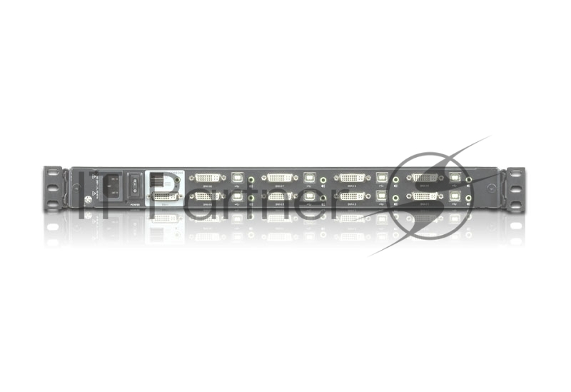 Квм переключатель ATEN Single Rail 8-Port DVI FHD LCD KVM Switch