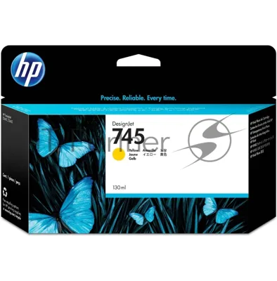 Картридж струйный HP 745 Желтый для HP DesignJet, 130мл