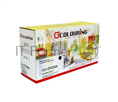 Тонер Картридж Colouring CG-CF226A черный, для HP LaserJet Pro M402dn/M402n/402dw/MFP M426dw/426fdn/426fdw 3100 копий (аналог CF226A) 