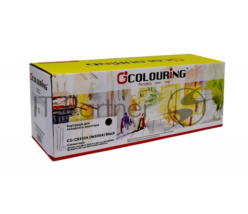 Картридж лазерный Colouring CG-CE410A (№305A) черный (2200 стр.) для принтеров HP Color LaserJet Pro M351/Pro 400 color MFP M475dn/M475dw/Pro 400 color M451dn/M451dw/M451nw
