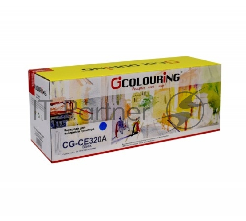 Картридж лазерный Colouring CG-CE320A черный (2000 стр.) для принтеров HP LJ CP1525N/CP1525NW/CM1415/1415fnw