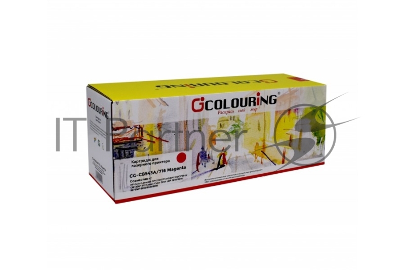Картридж лазерный Colouring CG-CB543A/716 Magenta (1400 стр.) для принтеров HP Color LaserJet CP1210/CP1215/CP1510/CP1518/CM1300/1312/Canon Color Shot LBP 5050/5970/5975/MF-8030/8040/8050