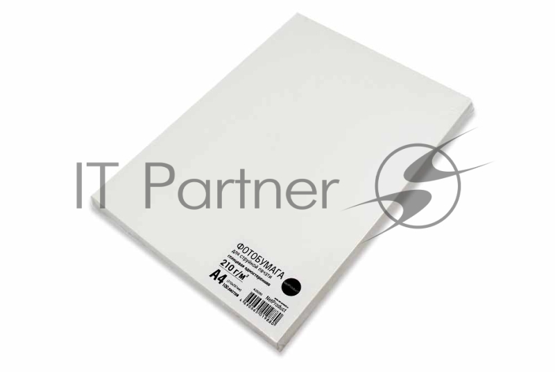 Фотобумага глянцевая односторонняя (NetProduct) A4, 210 г/м, 100 л.