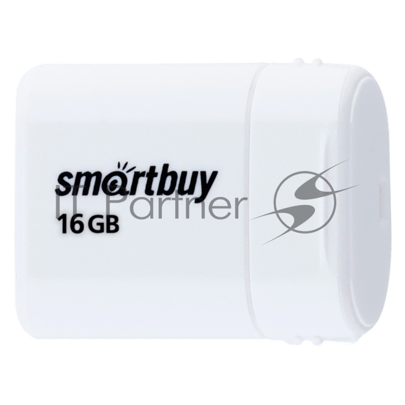 Флешка USB Smartbuy LARA White (SB16GbLARA-W), 16 Gb, USB 2.0, R/W 15/5, белый