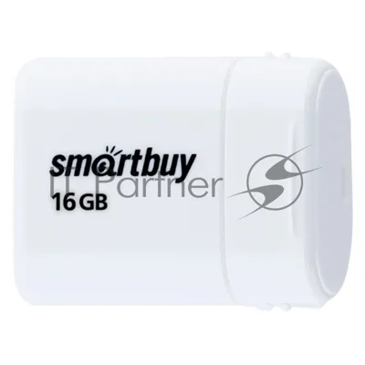 Флешка USB Smartbuy LARA White (SB16GbLARA-W), 16 Gb, USB 2.0, R/W 15/5, белый
