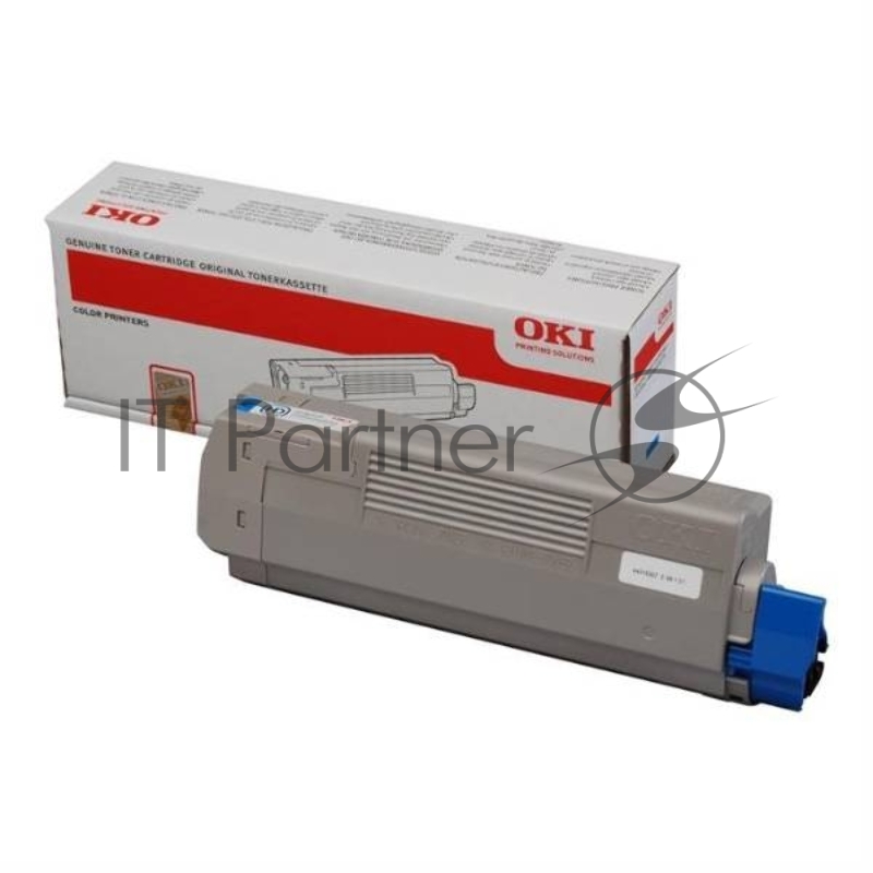 Картридж лазерный Oki C612 голубой 6K
