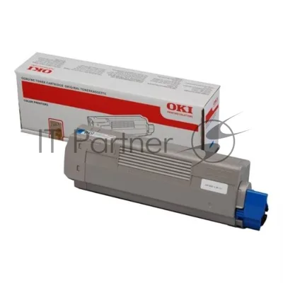 Картридж лазерный Oki C612 голубой 6K