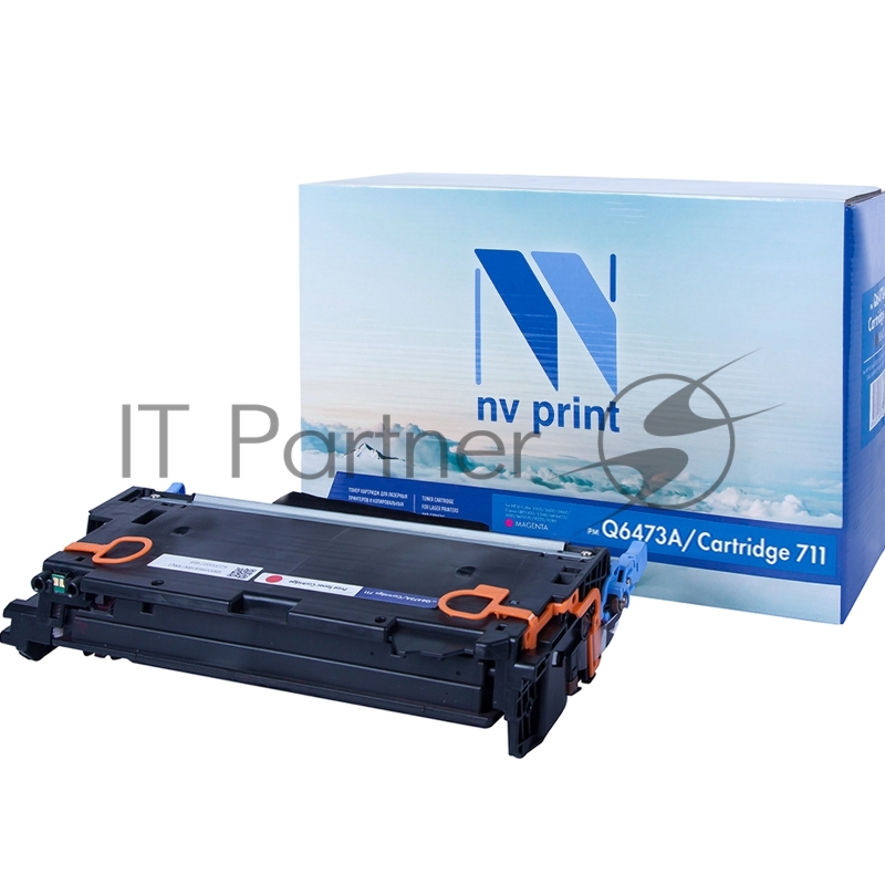Картридж лазерный NVPrint совместимый HP Q6473A/Canon 711 Magenta для LaserJet Color 3505/3505x/3505n/3505dn/3600/3600n/3600dn/3800/3800n/3800dn/3800dnt/Canon LBP-5300/5360/MF-9130/9170/9220Cdn/9280Cdn (4000k)