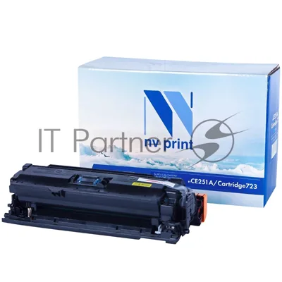 Картридж лазерный NVPrint совместимый HP CE251A/Canon 723 Cyan для LaserJet Color CP3525/CP3525dn/CP3525n/CP3525x/CM3530/CM3530fs/Canon i-SENSYS LBP7750Cdn (7000k)