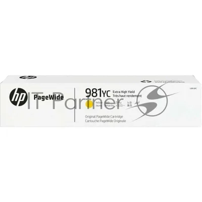 Картридж струйный HP 981YC желтый Extra High Yield
