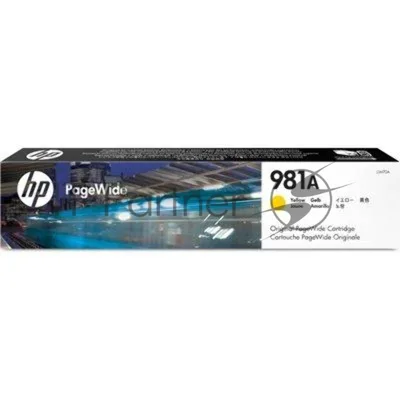 Картридж струйный HP 981A желтый для HP Color PageWide Ent Flow MFP 586, 566 6000 стр