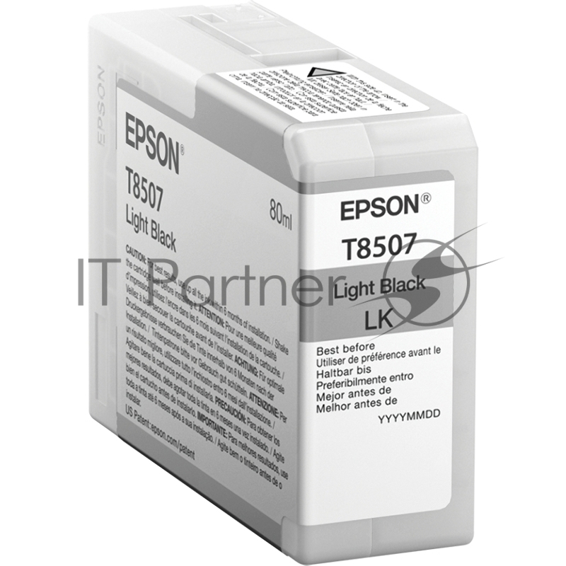 Картридж струйный Epson T8507 серый (80 мл) для SureColor SC-P800
