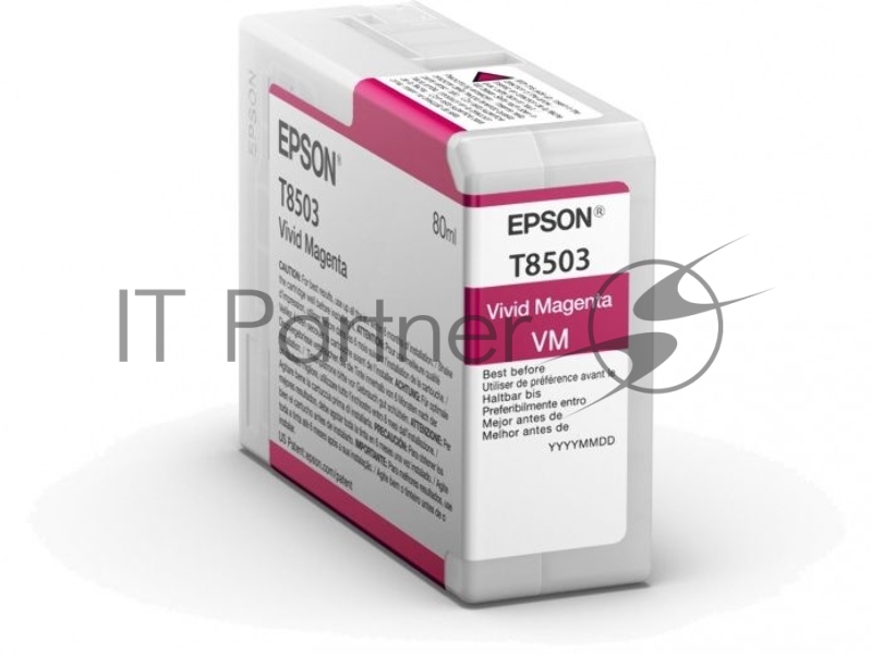 Картридж струйный Epson T8503 пурпурный (80 мл.) для SureColor SC-P800